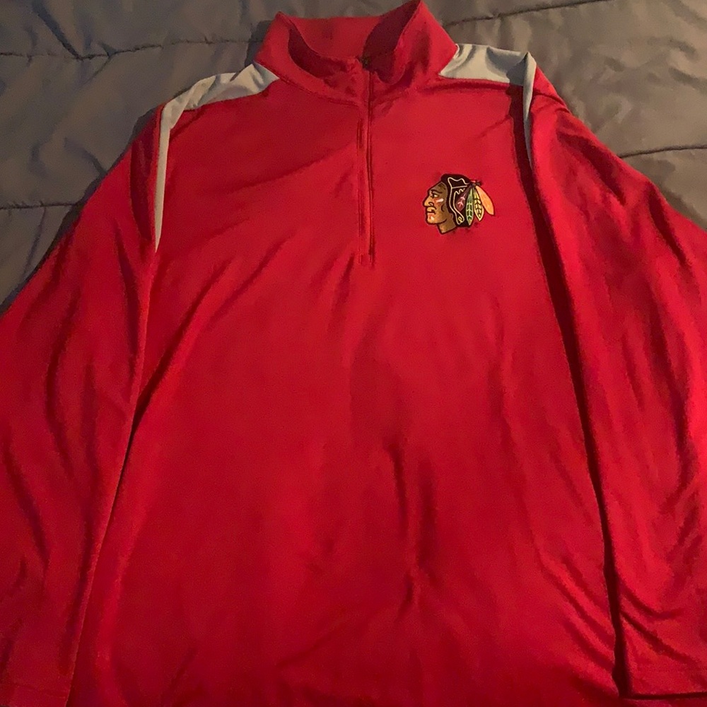 Chicago Blackhawks Antigua Quarter Zip Jacket